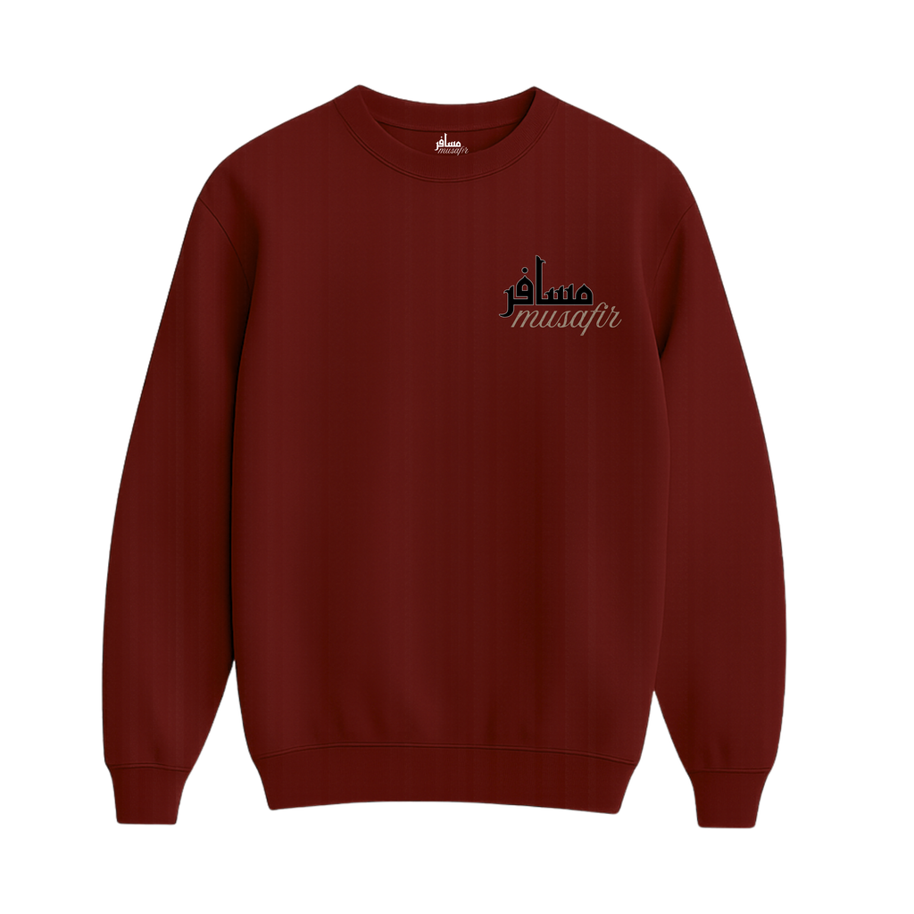 Musafir Crewneck - Maroon