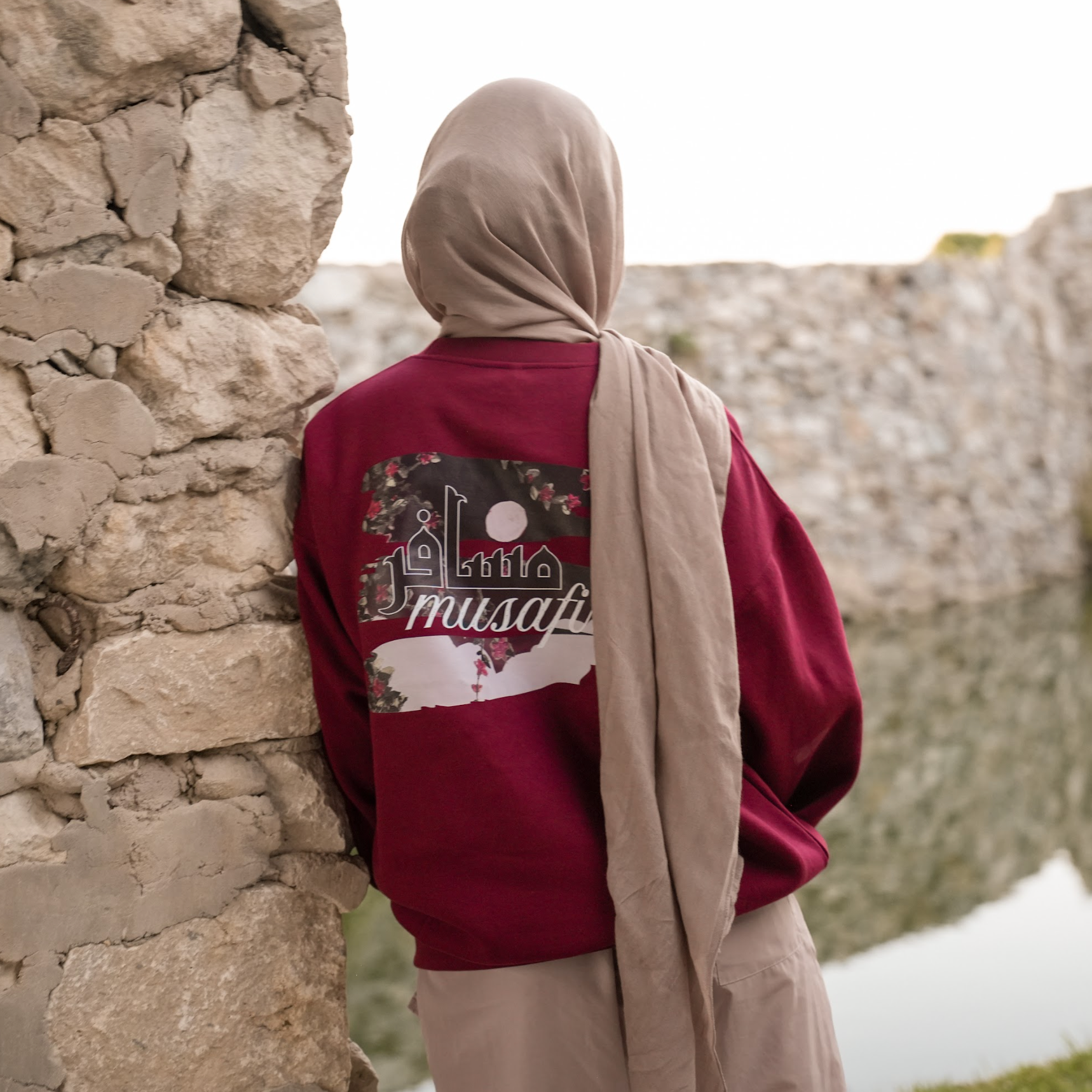 Musafir Crewneck - Maroon